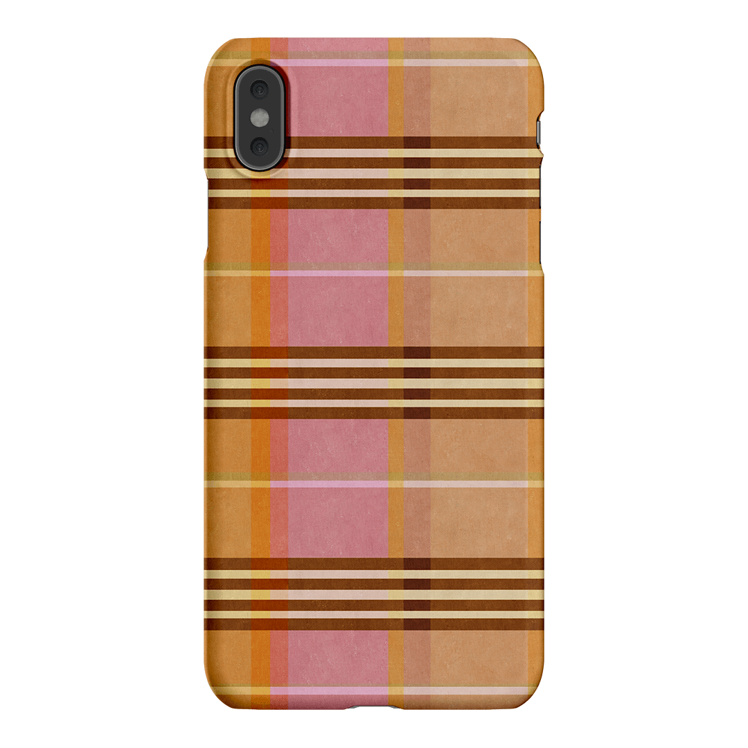 Peachy Plaid Printed Phone Cases iPhone XS Max / Snap by Fenton & Fenton - The Dairy