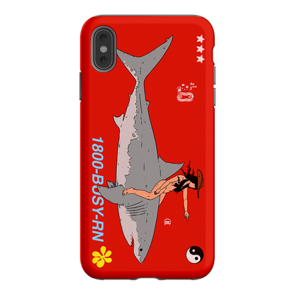 1800-Busy Rn in Red Printed Phone Cases iPhone XS Max / Armoured by Easty Beasty - The Dairy