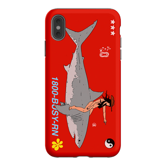 1800-Busy Rn in Red Printed Phone Cases iPhone XS Max / Armoured by Easty Beasty - The Dairy