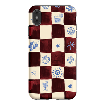 Afternoon Mezze Maroon Printed Phone Cases iPhone XS Max / Armoured by Charlie Taylor - The Dairy