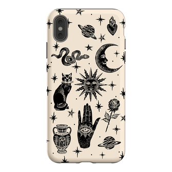 Astro Flash Beige Printed Phone Cases by Veronica Tucker - The Dairy