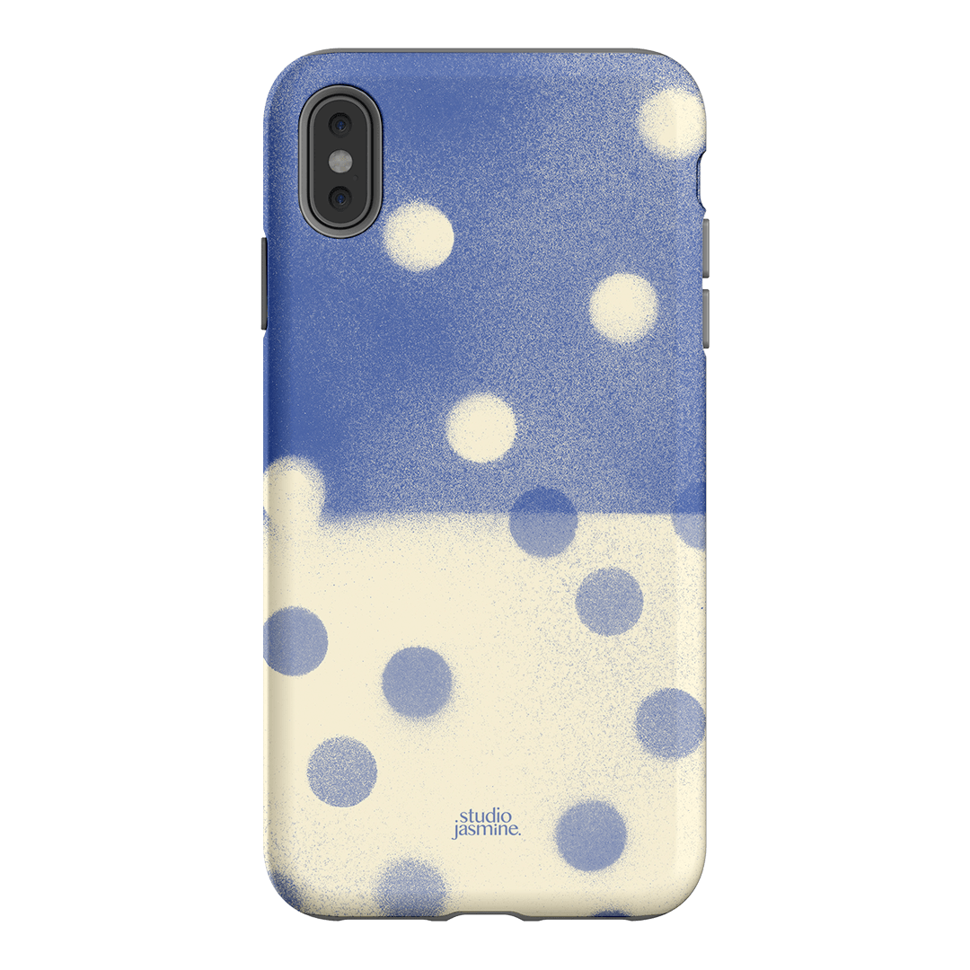 Bleu Polka Dot Printed Phone Cases iPhone XS Max / Armoured by Jasmine Dowling - The Dairy