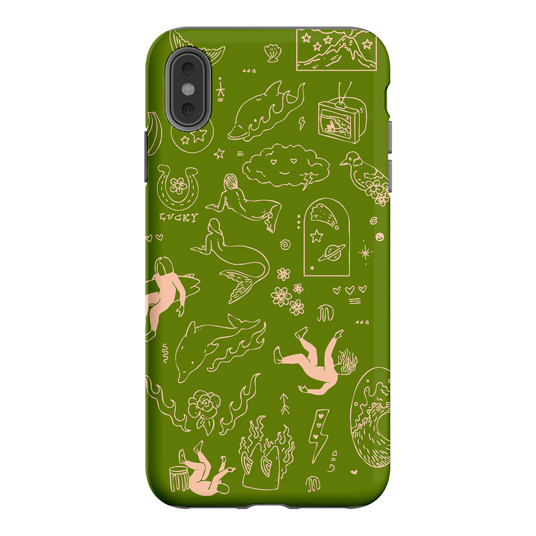 Easty Flash Green Printed Phone Cases iPhone XS Max / Armoured by Easty Beasty - The Dairy