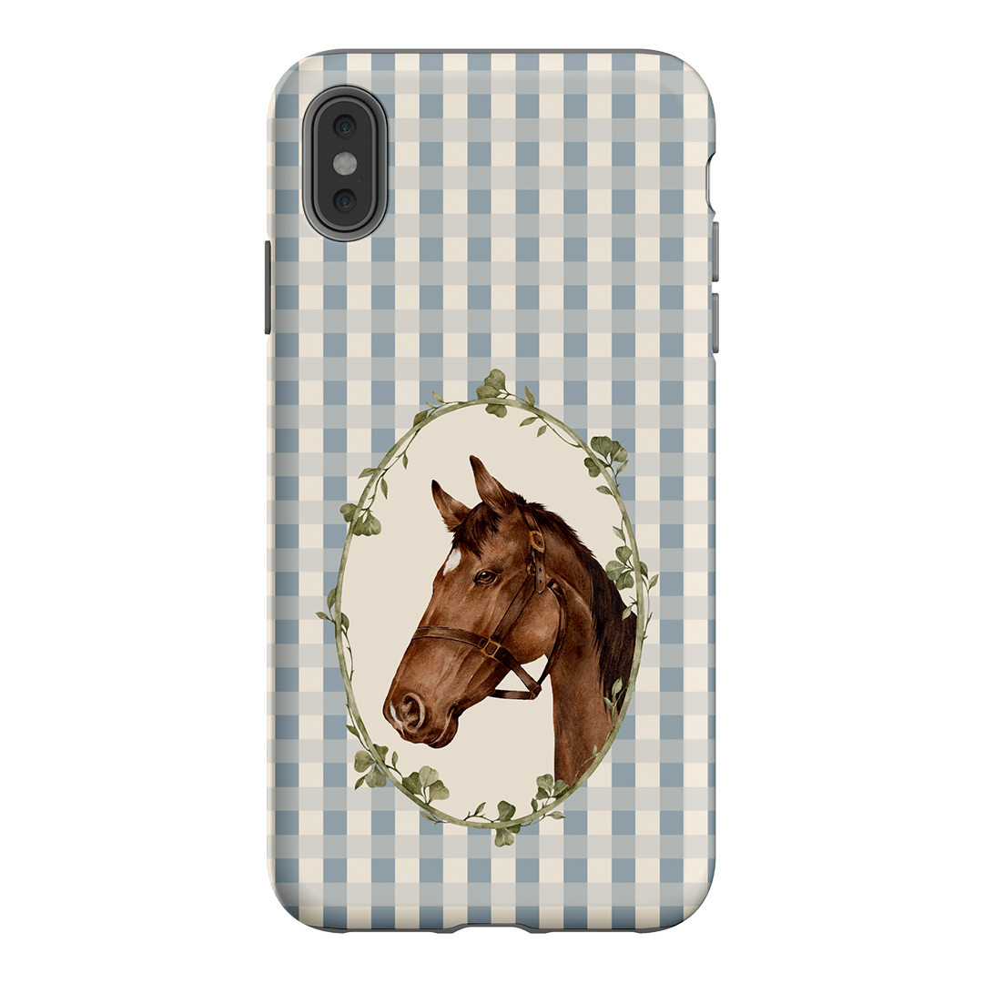 Gingham Horse Printed Phone Cases iPhone XS Max / Armoured by Kasiags Art - The Dairy