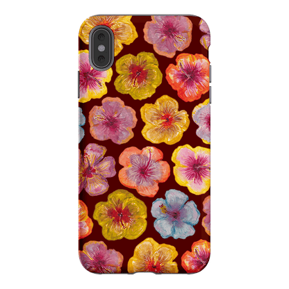 Hibiscus Holiday Rouge Printed Phone Cases iPhone XS Max / Armoured by BG. Studio - The Dairy