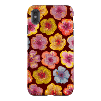 Hibiscus Holiday Rouge Printed Phone Cases iPhone XS Max / Armoured by BG. Studio - The Dairy