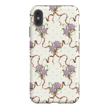 Hydrangea Ribbon Printed Phone Cases iPhone XS Max / Armoured by Veronica Tucker - The Dairy