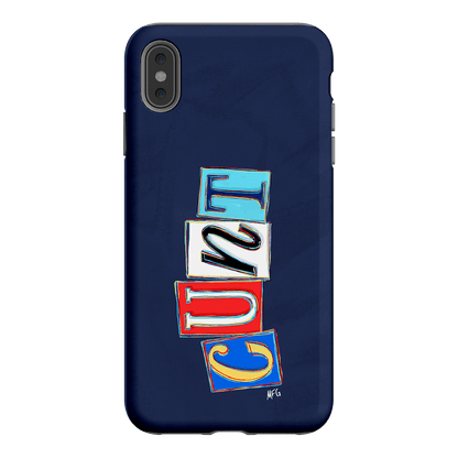Lil Cnts Blue Printed Phone Cases iPhone XS Max / Armoured by Margarbs Art - The Dairy