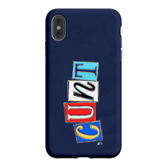 Lil Cnts Blue Printed Phone Cases iPhone XS Max / Armoured by Margarbs Art - The Dairy