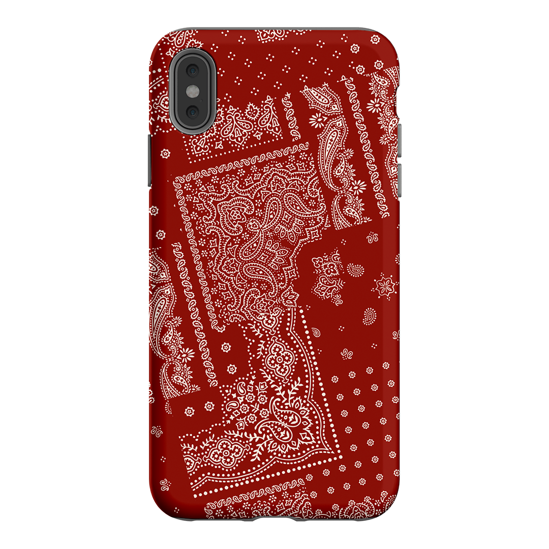 Paisley Crimson Printed Phone Cases iPhone XS Max / Armoured by The Dairy - The Dairy