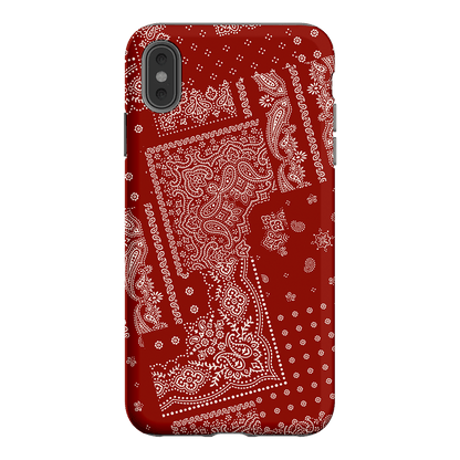 Paisley Crimson Printed Phone Cases iPhone XS Max / Armoured by The Dairy - The Dairy