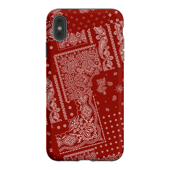Paisley Crimson Printed Phone Cases iPhone XS Max / Armoured by The Dairy - The Dairy