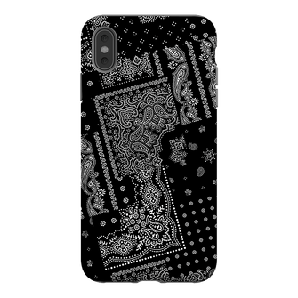 Paisley Noir Printed Phone Cases iPhone XS Max / Armoured by The Dairy - The Dairy