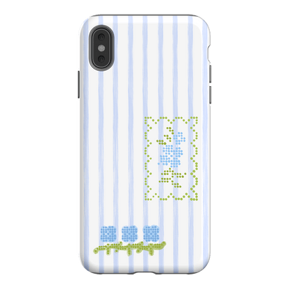 Patchwork Blue Printed Phone Cases iPhone XS Max / Armoured by Kayla Carr - The Dairy