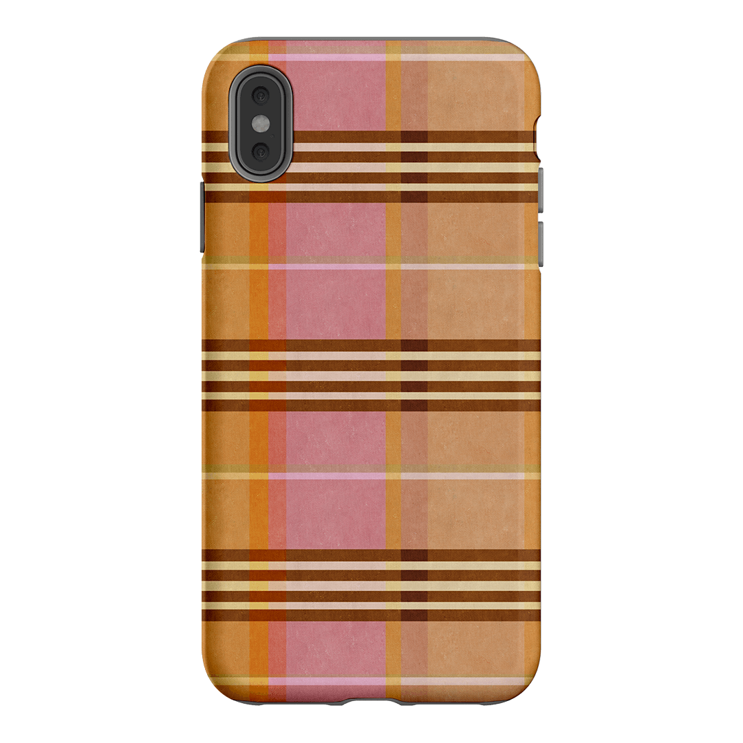 Peachy Plaid Printed Phone Cases iPhone XS Max / Armoured by Fenton & Fenton - The Dairy