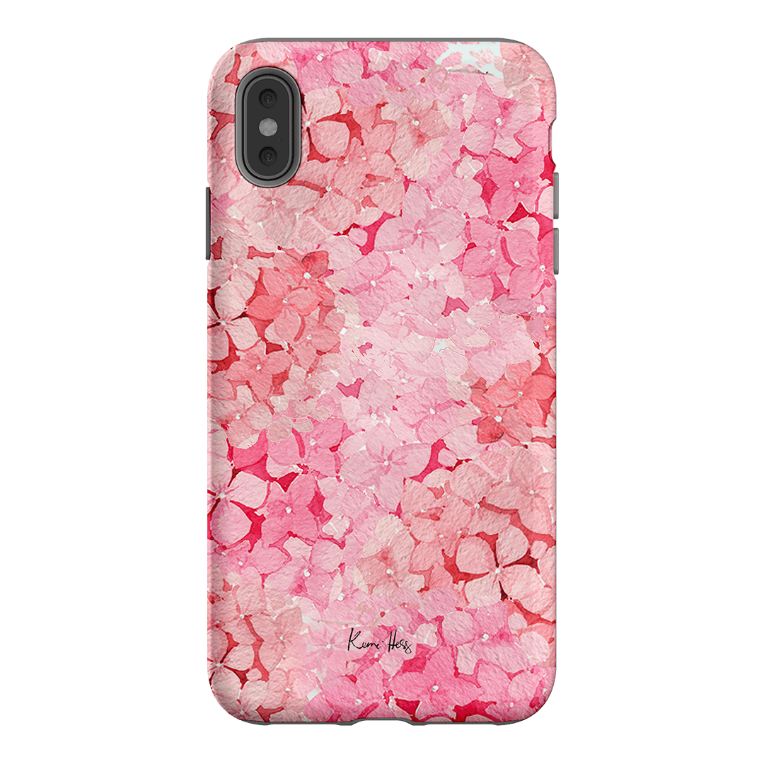 Hydrangea Pink Printed Phone Cases iPhone XS Max / Armoured by Kerrie Hess - The Dairy