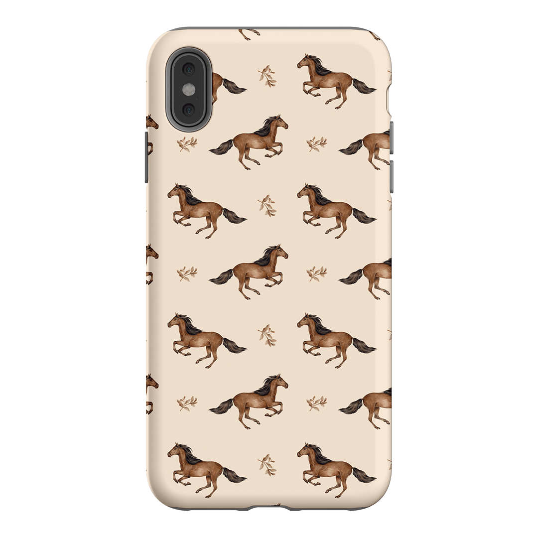 Running Horse Printed Phone Cases iPhone XS Max / Armoured by Kasiags Art - The Dairy