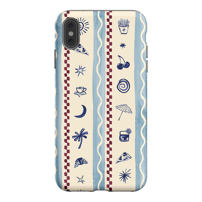 Summer Snacks Blue Printed Phone Cases iPhone XS Max / Armoured by Charlie Taylor - The Dairy