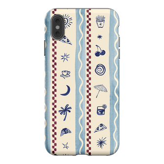 Summer Snacks Blue Printed Phone Cases iPhone XS Max / Armoured by Charlie Taylor - The Dairy