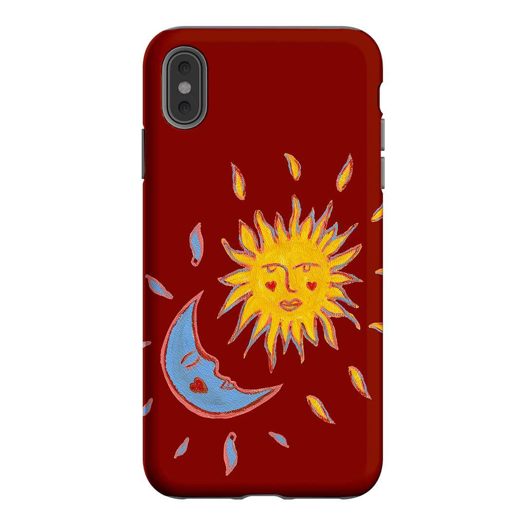 Sun & Moon Red Printed Phone Cases iPhone XS Max / Armoured by BG. Studio - The Dairy