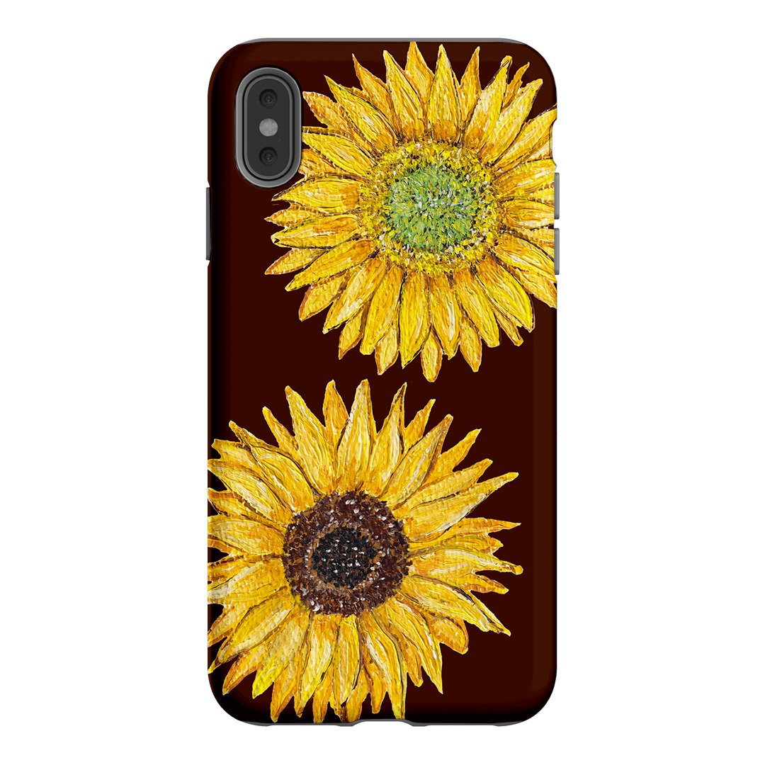 Sunflower Brown Printed Phone Cases iPhone XS Max / Armoured by BG. Studio - The Dairy