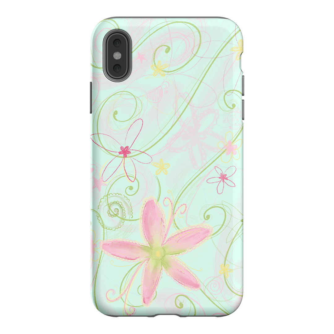 Swirl Blue Printed Phone Cases iPhone XS Max / Armoured by Kayla Carr - The Dairy
