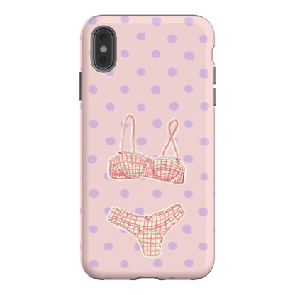 Vintage Gingham Printed Phone Cases iPhone XS Max / Armoured by Kayla Carr - The Dairy