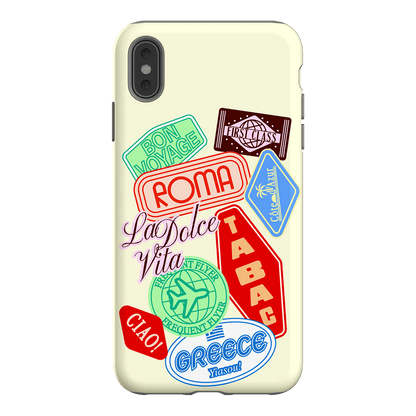 Well Travelled Printed Phone Cases iPhone XS Max / Armoured by The Dairy - The Dairy