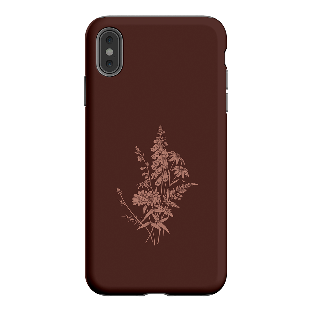 Wildflowers Mocha Printed Phone Cases iPhone XS Max / Armoured by Typoflora - The Dairy