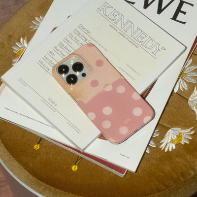 Strawberry Polka Dot Printed Phone Cases iPhone 17 / Armoured by Jasmine Dowling - The Dairy