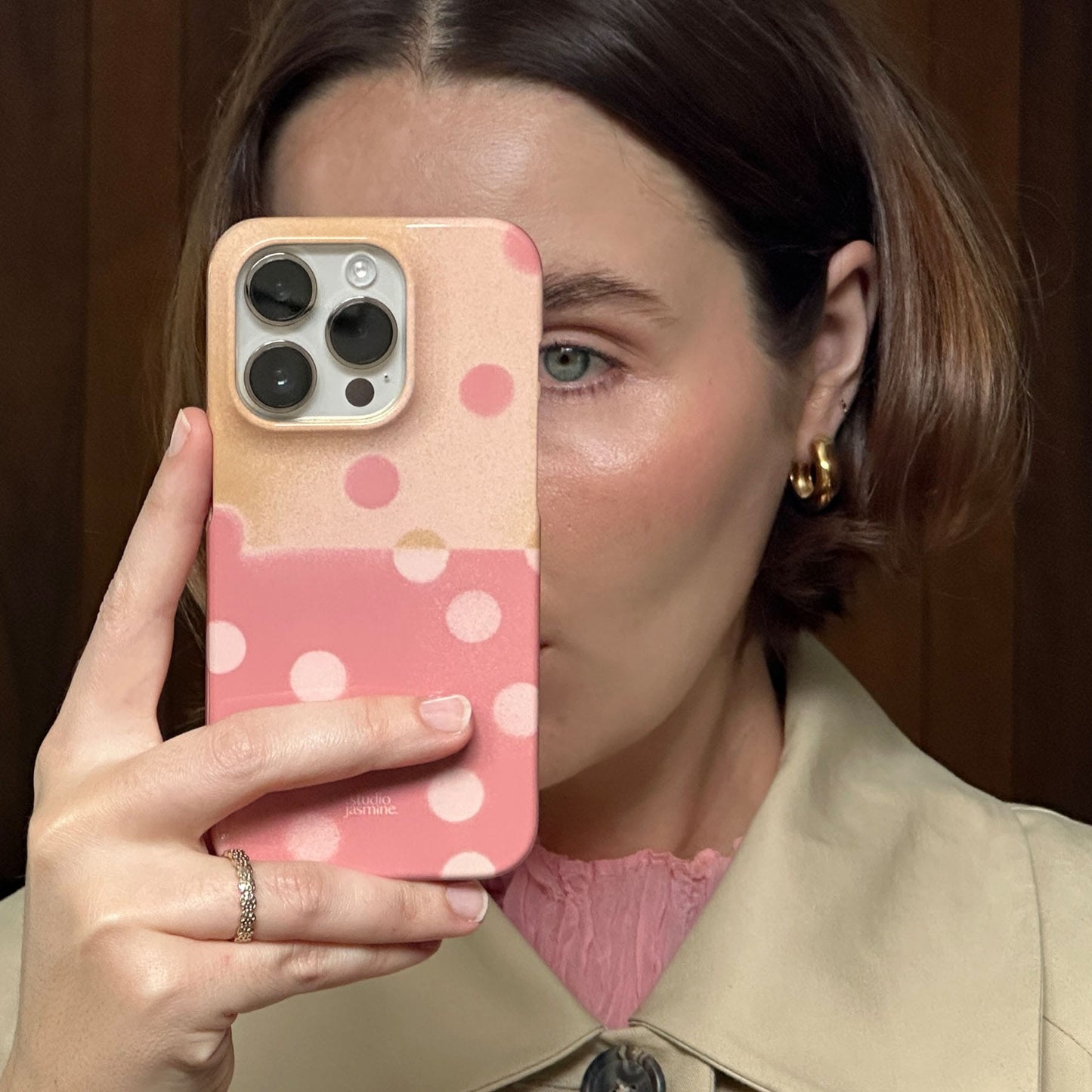 Strawberry Polka Dot Printed Phone Cases by Jasmine Dowling - The Dairy