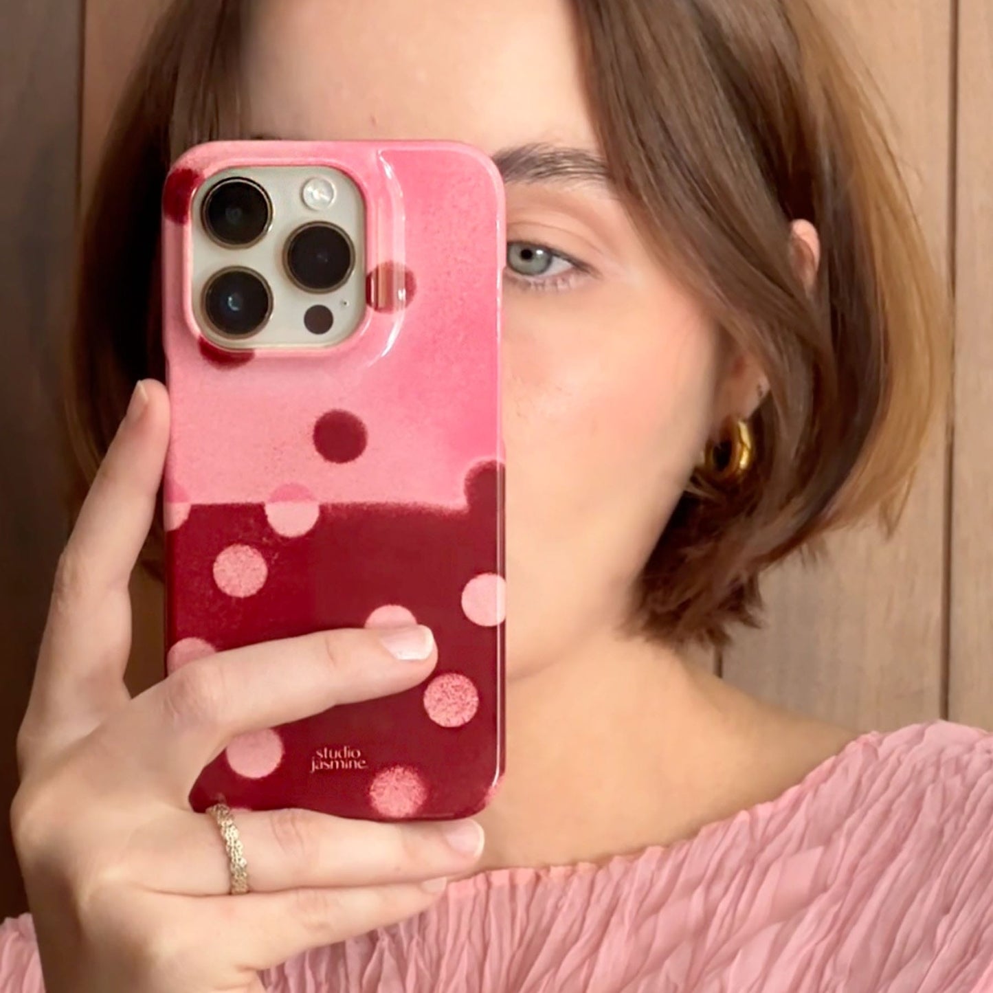 Cherry Polka Dot Printed Phone Cases by Jasmine Dowling - The Dairy