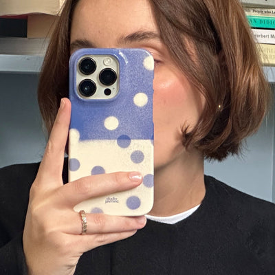 Bleu Polka Dot Printed Phone Cases iPhone 17 / Armoured by Jasmine Dowling - The Dairy