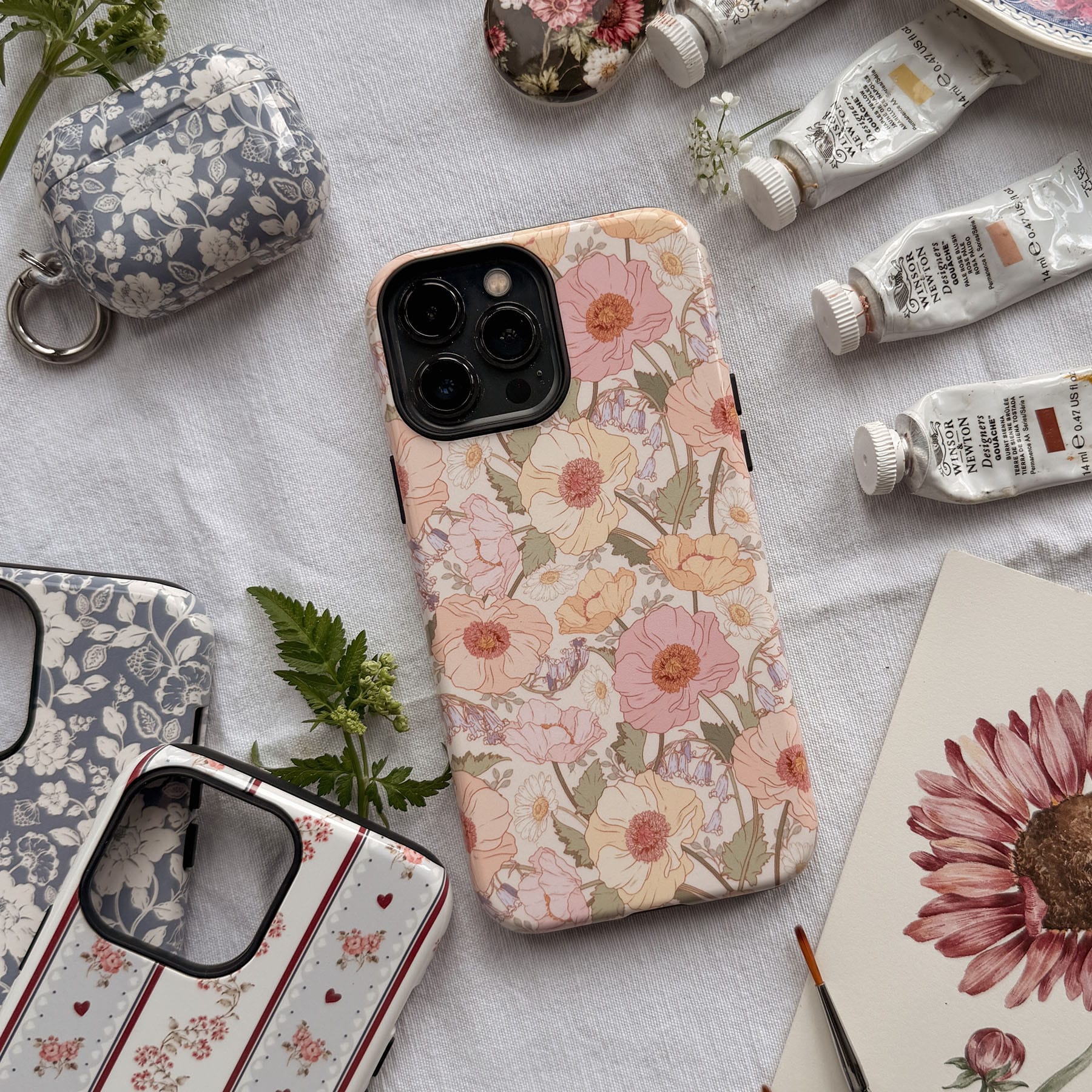 Spring Poppy Printed Phone Cases by Kasiags Art - The Dairy