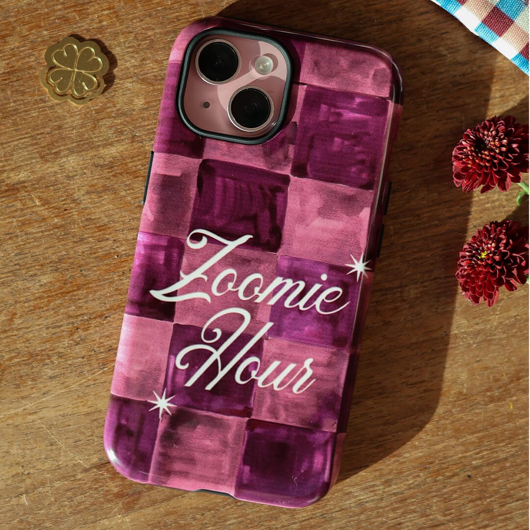 Zoomie Hour Cherry Printed Phone Cases by Lisa Hu - The Dairy