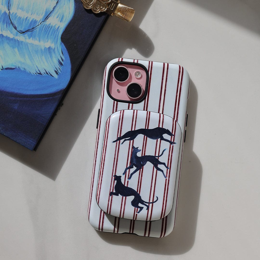 Stripey Hounds ChargePod MagSafe Power Bank ChargerPod by Lisa Hu - The Dairy