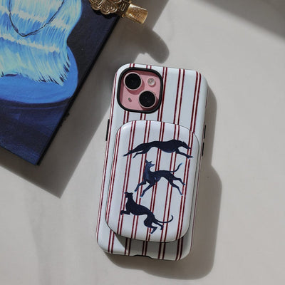 Stripey Hounds ChargePod MagSafe Power Bank ChargerPod Power Bank + Shell by Lisa Hu - The Dairy