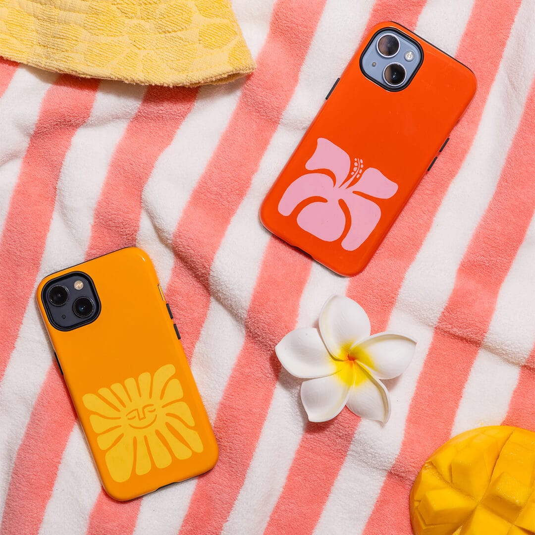 Hibiscus Crush Printed Phone Cases by Marie Faurrite - The Dairy