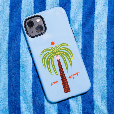 Bon Voyage Blue Printed Phone Cases iPhone 17 / Armoured by Marie Faurrite - The Dairy