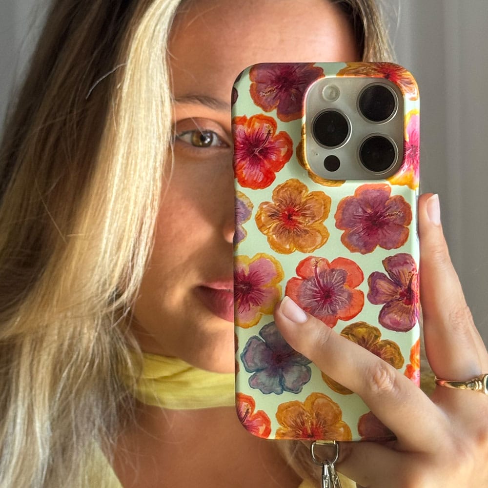 Hibiscus Holiday Sorbet Printed Phone Cases by BG. Studio - The Dairy