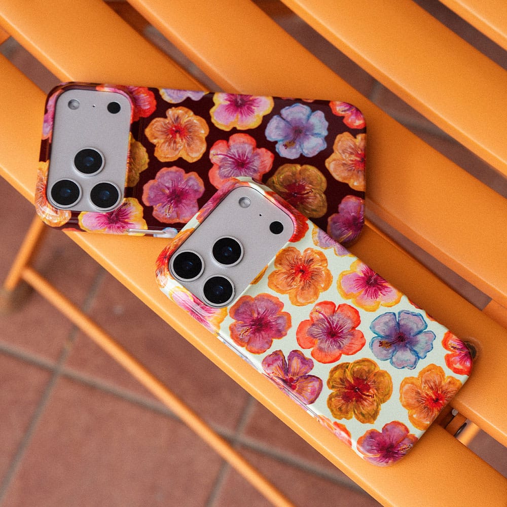 Hibiscus Holiday Sorbet Printed Phone Cases by BG. Studio - The Dairy