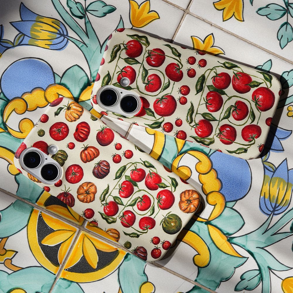 Red Tomatoes Printed Phone Cases by BG. Studio - The Dairy