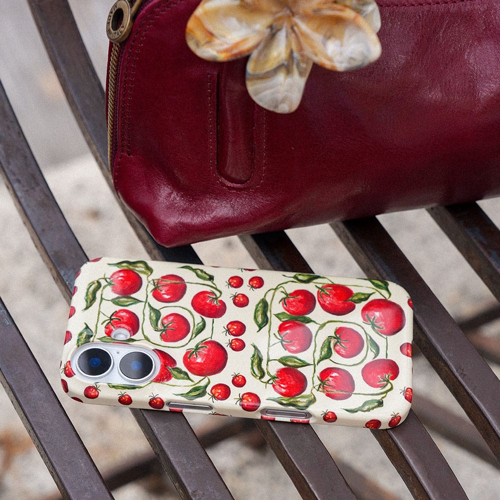 Red Tomatoes Printed Phone Cases by BG. Studio - The Dairy