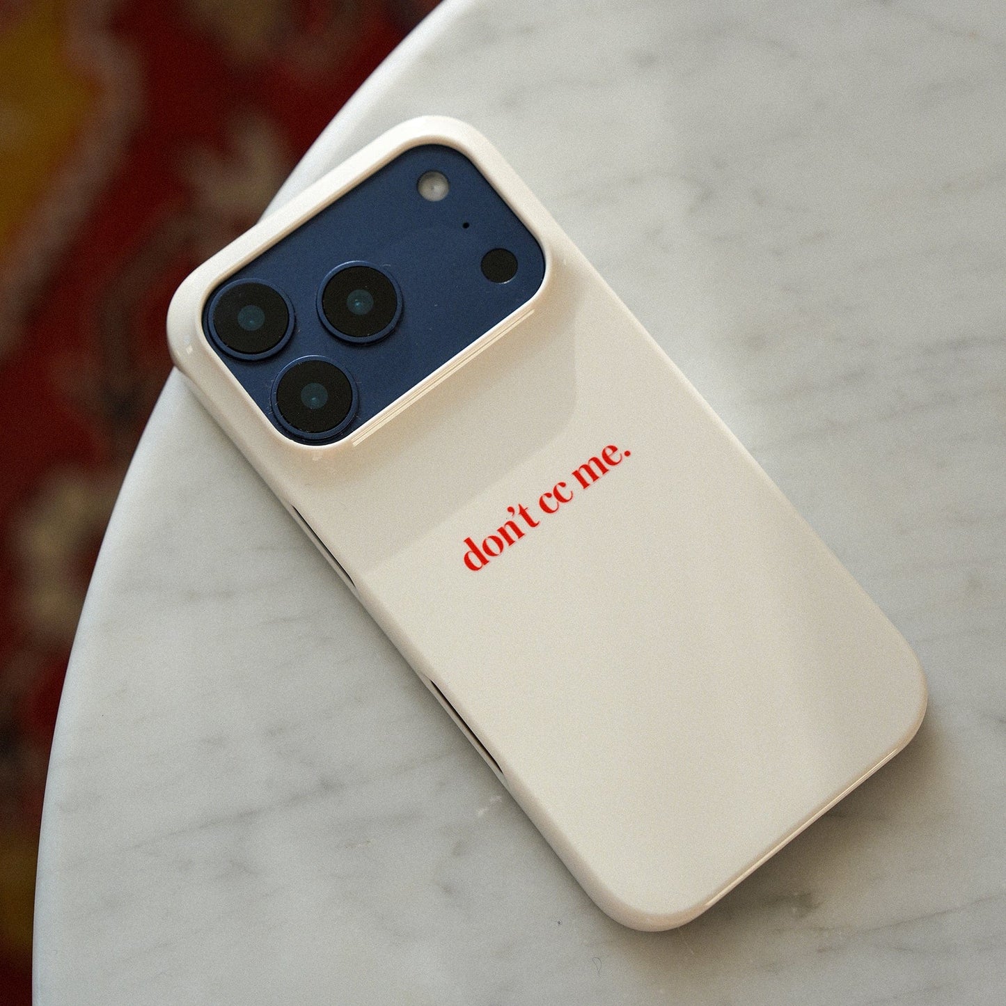 Don't CC Me Red Printed Phone Cases by The Dairy - The Dairy