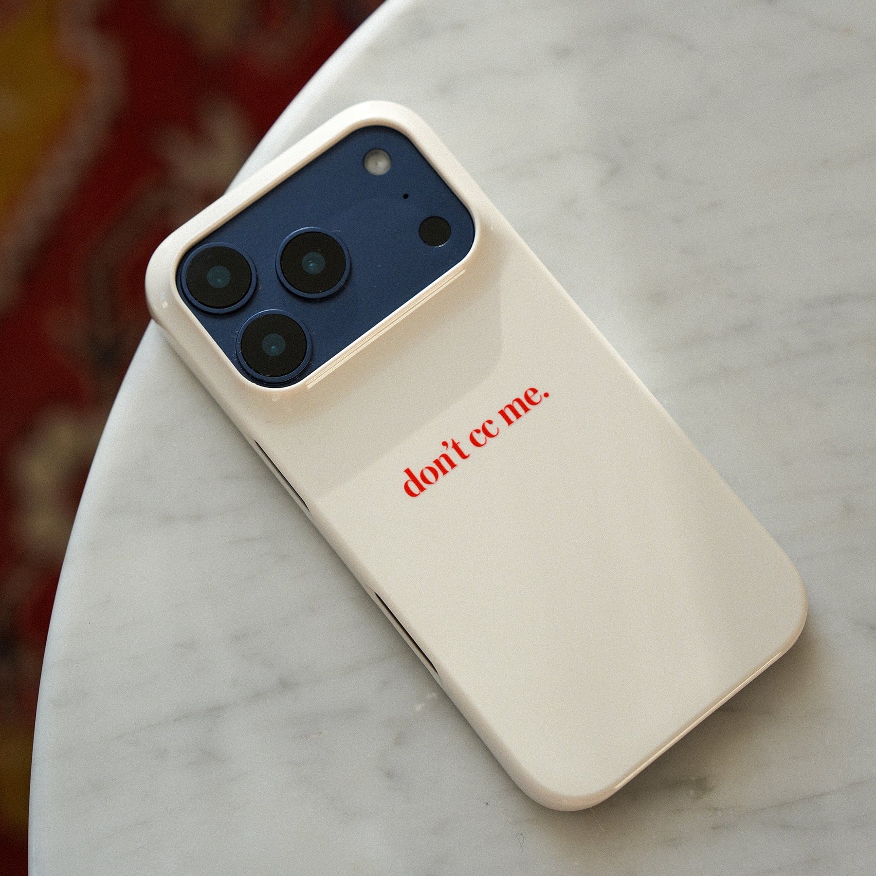 Don't CC Me Red Printed Phone Cases by The Dairy - The Dairy
