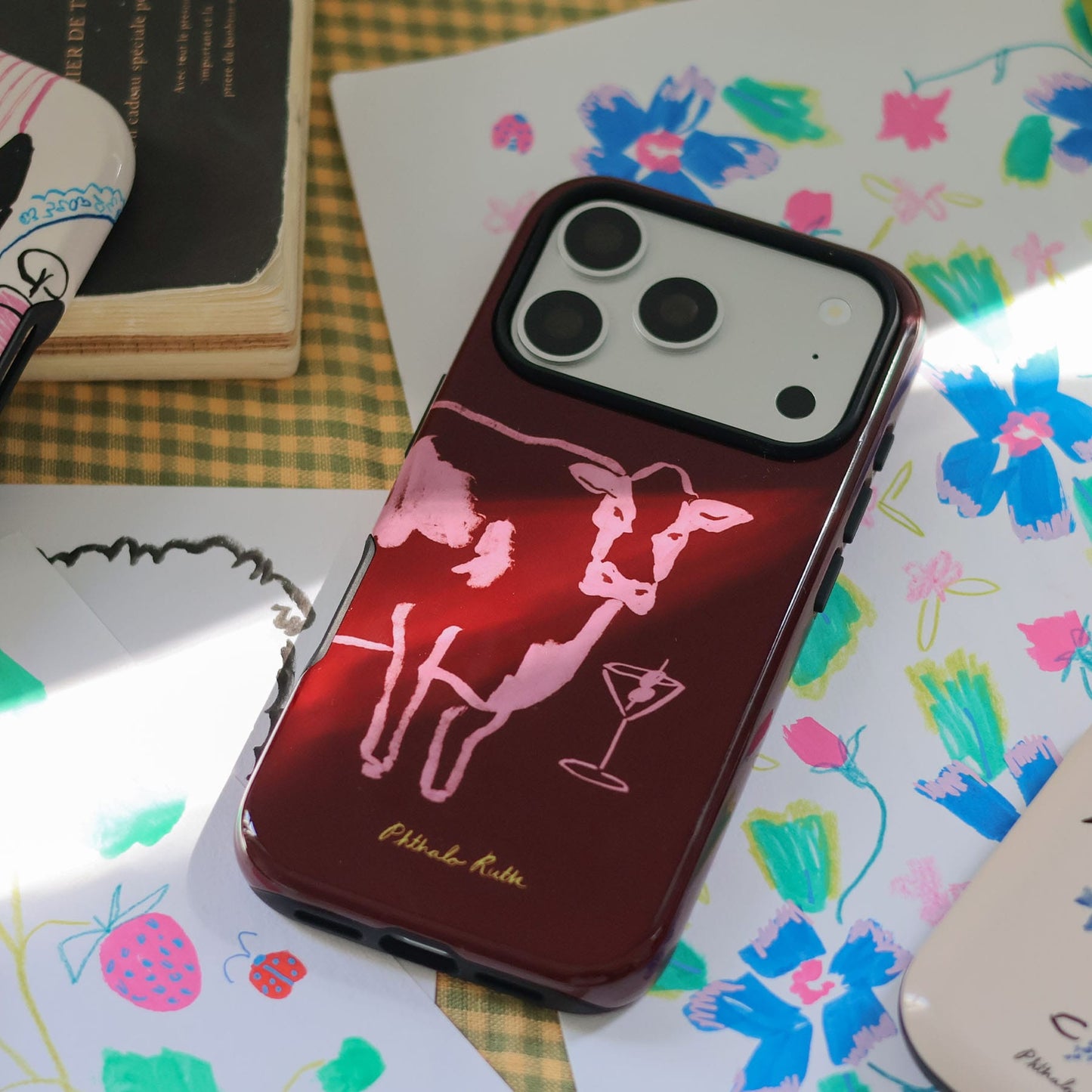 Mootini Berry Printed Phone Cases by Phthalo Ruth - The Dairy