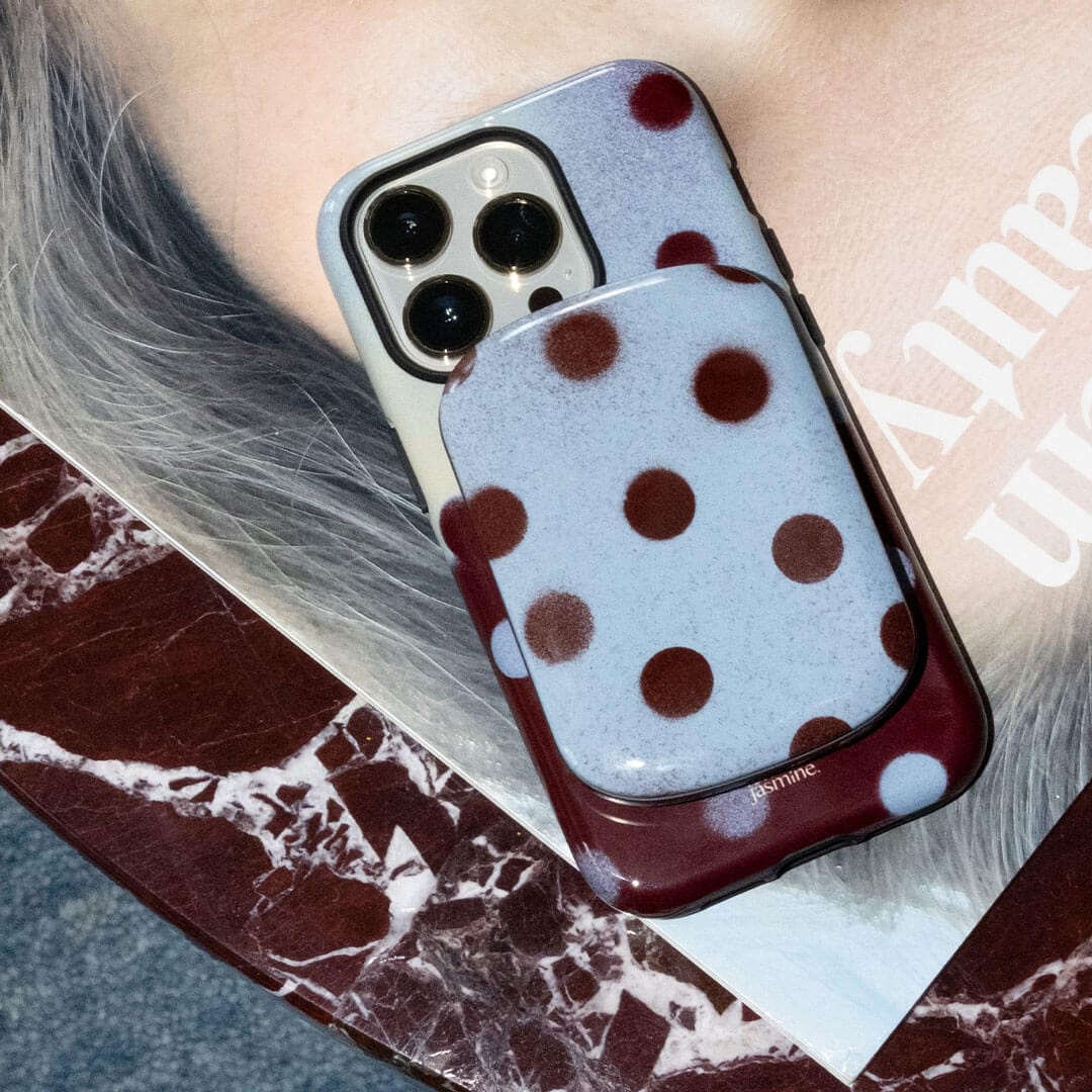 Mist Polka Dot ChargePod MagSafe Power Bank ChargerPod by Jasmine Dowling - The Dairy