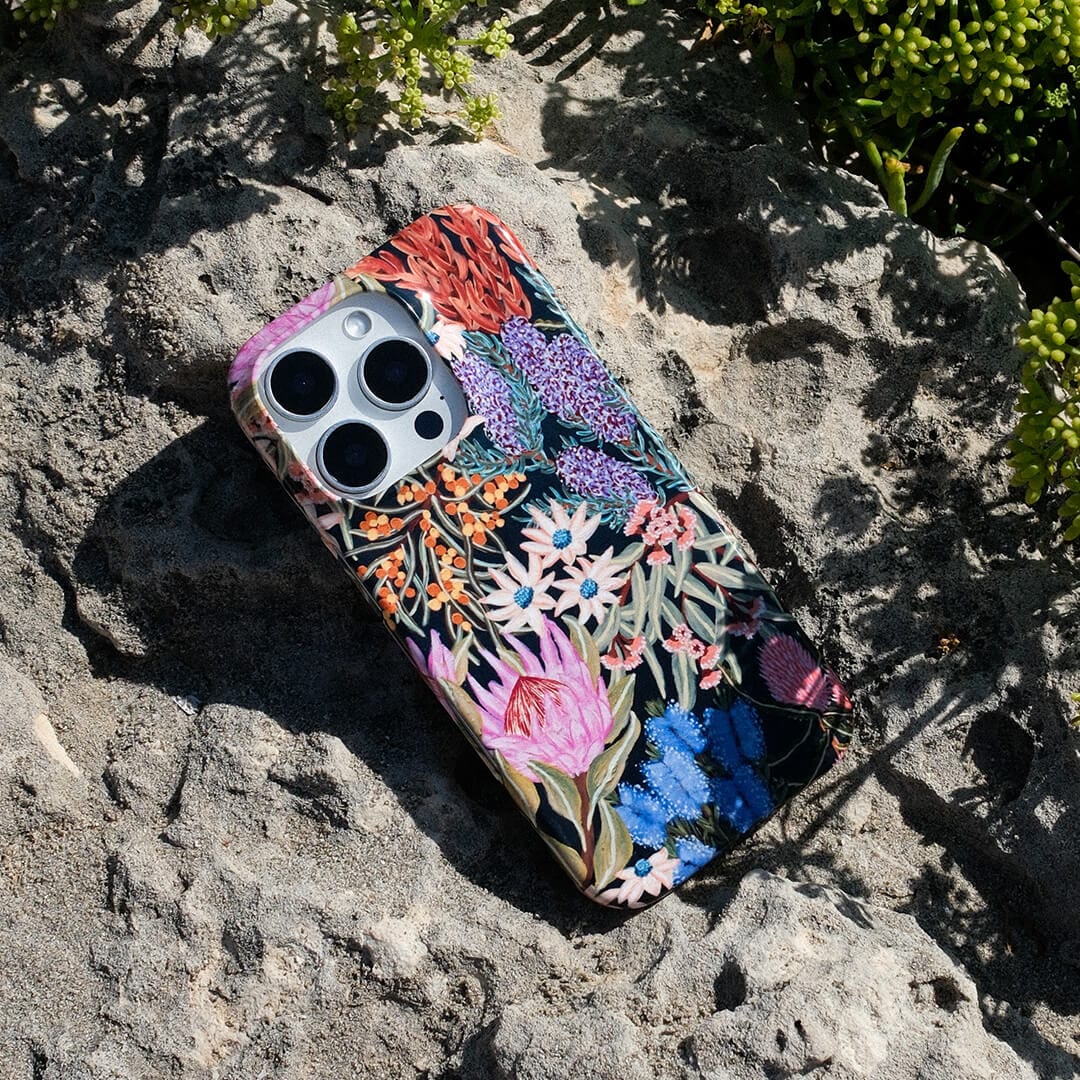 Moonlit Floral Printed Phone Cases by Amy Gibbs - The Dairy