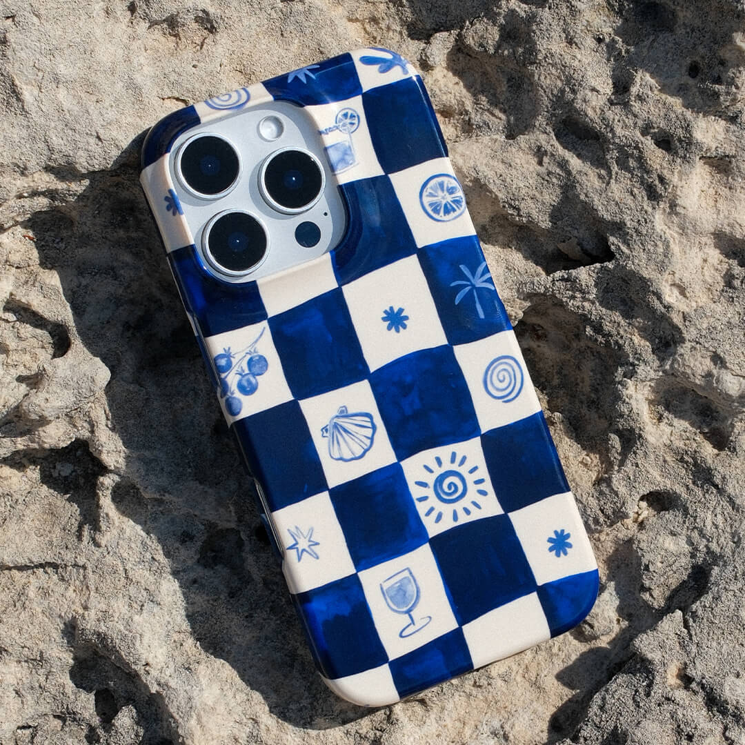 Afternoon Mezze Azure Printed Phone Cases by Charlie Taylor - The Dairy