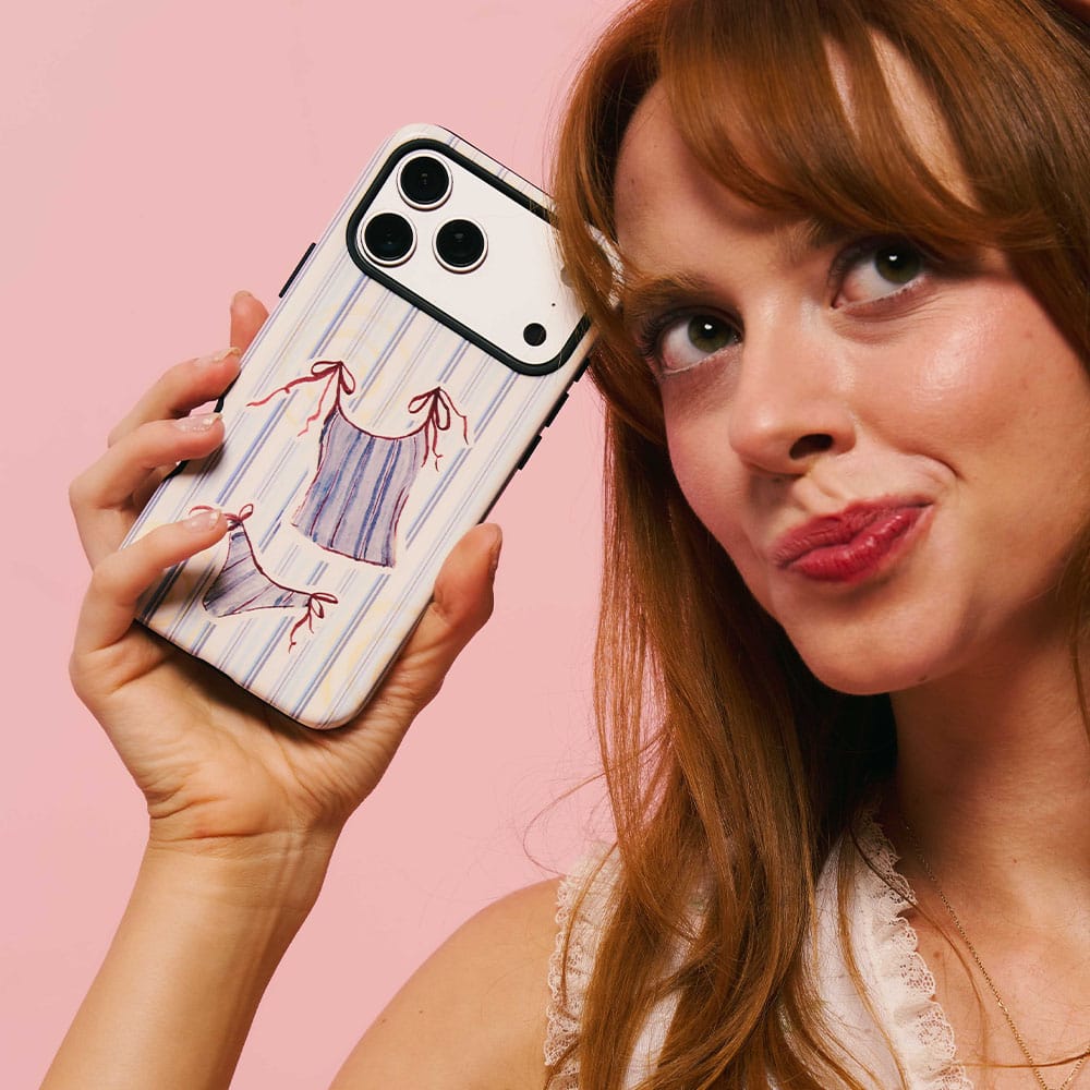 Stripe Tankini Printed Phone Cases by Kayla Carr - The Dairy